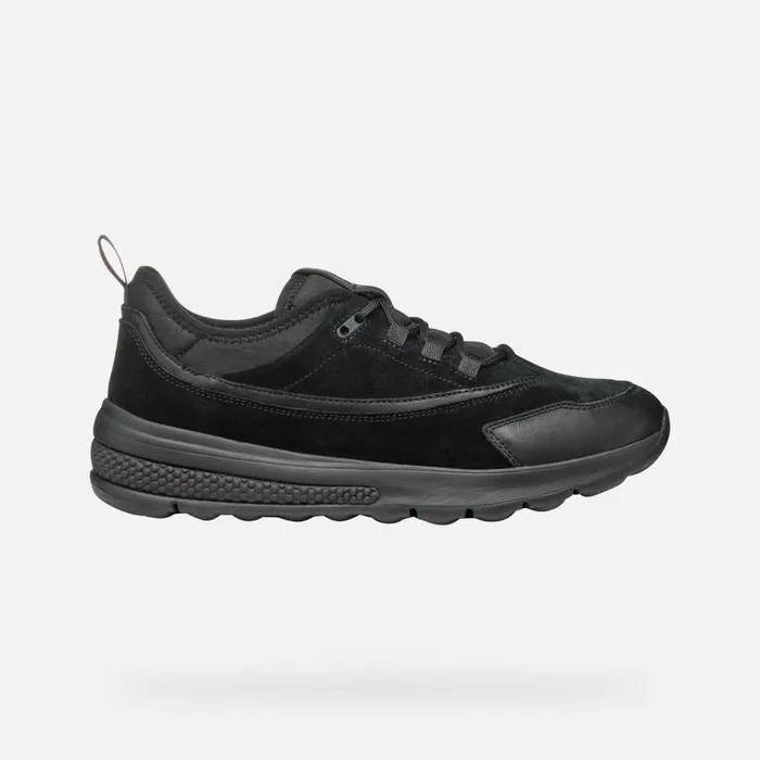 Man Geox Sneakers SPHERICA ACTIF MAN Black Low Top Sneakers Black