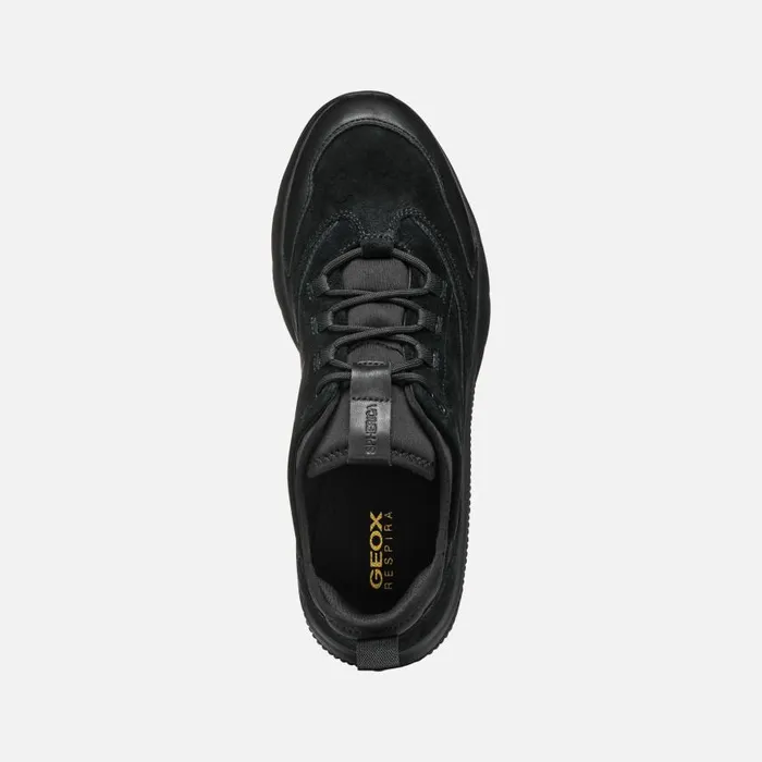 Man Geox Sneakers SPHERICA ACTIF MAN Black Low Top Sneakers Black