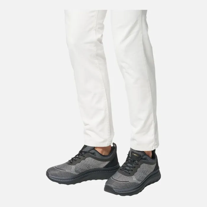 Man Geox Sneakers SPHERICA ACTIF X MAN BlackAntracite Low Top Sneakers Blackantracite