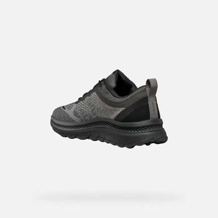 Man Geox Sneakers SPHERICA ACTIF X MAN BlackAntracite Low Top Sneakers Blackantracite