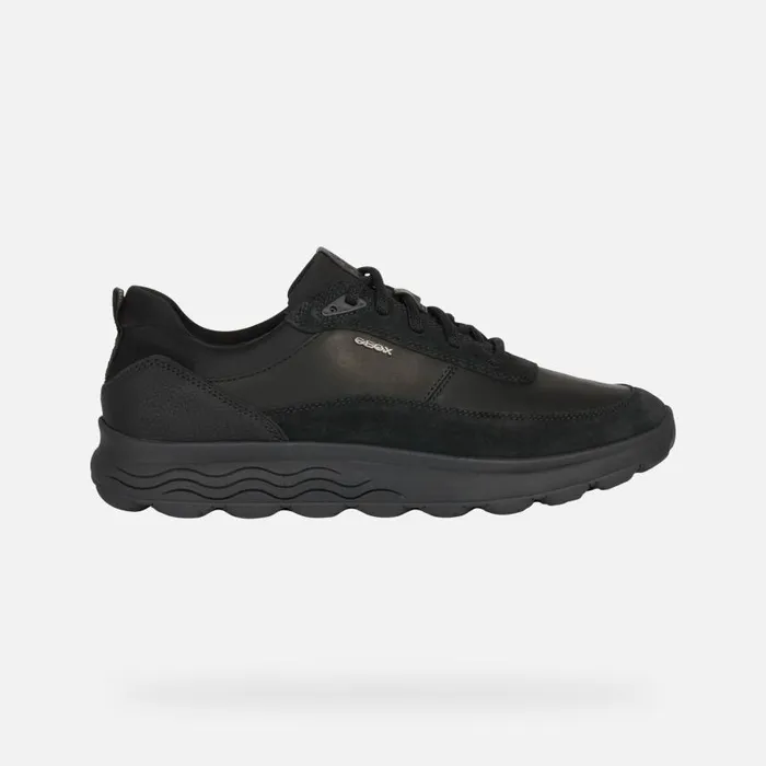 Man Geox Sneakers SPHERICA E Low Top Sneakers Black Man Geox Black