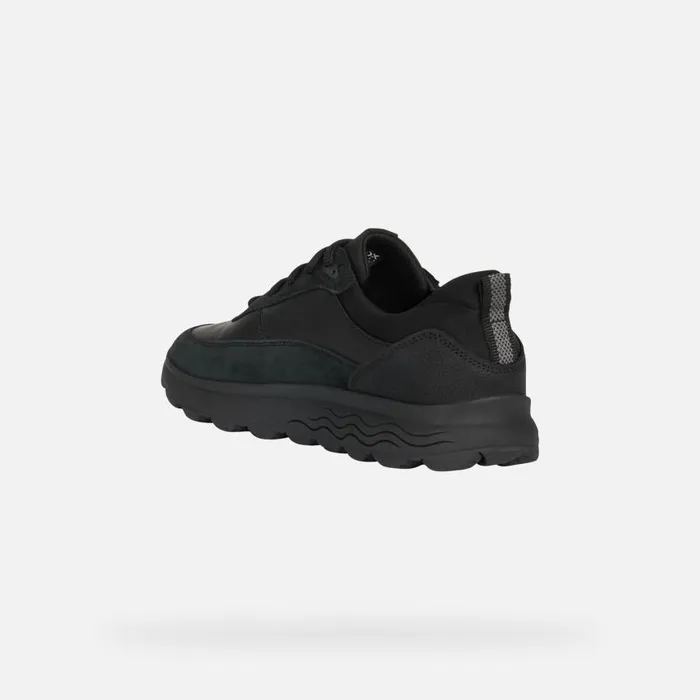 Man Geox Sneakers SPHERICA E Low Top Sneakers Black Man Geox Black
