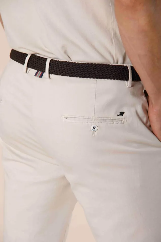 Man Torino Summer Color Chino Pants In Cotton Twill And Tencel Slim Mason039s Pants