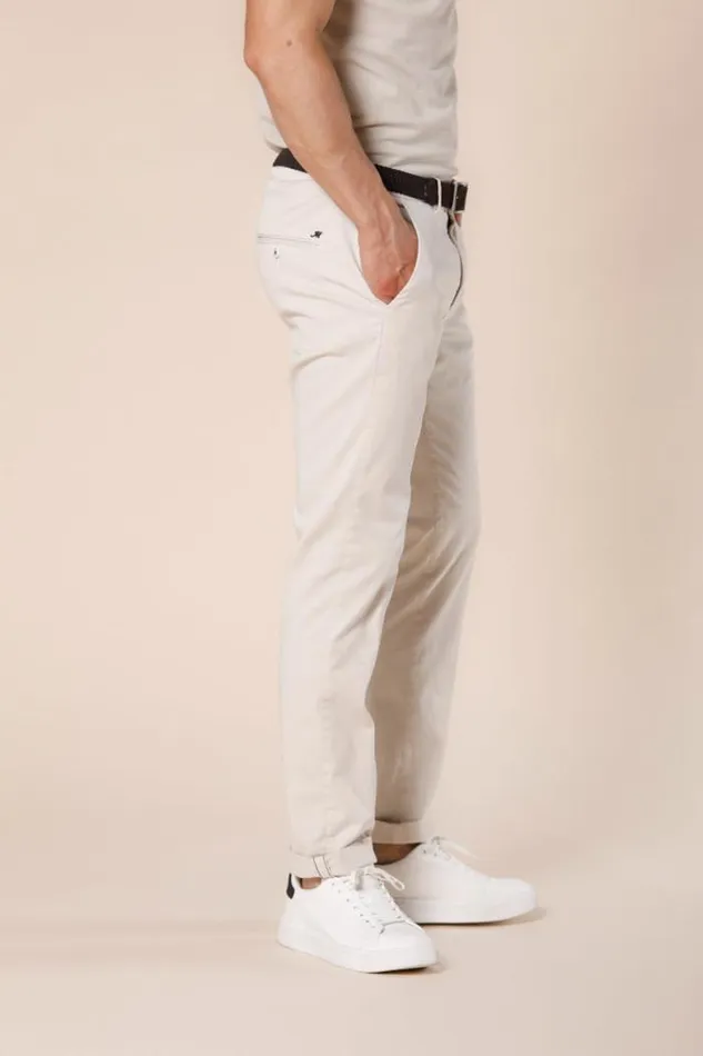 Man Torino Summer Color Chino Pants In Cotton Twill And Tencel Slim Mason039s Pants