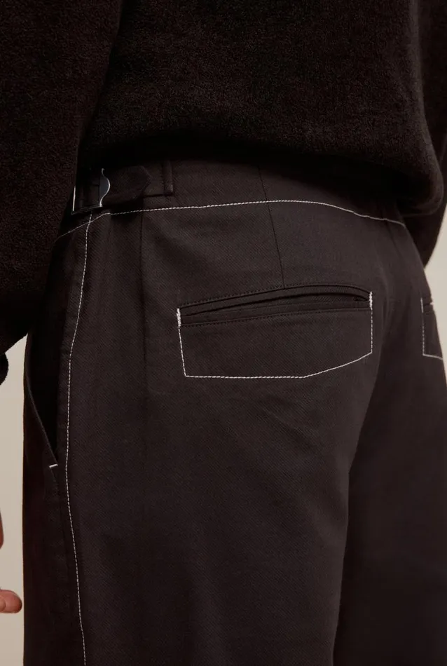 Man Venroy Pants Contrast Stitch Trouser
