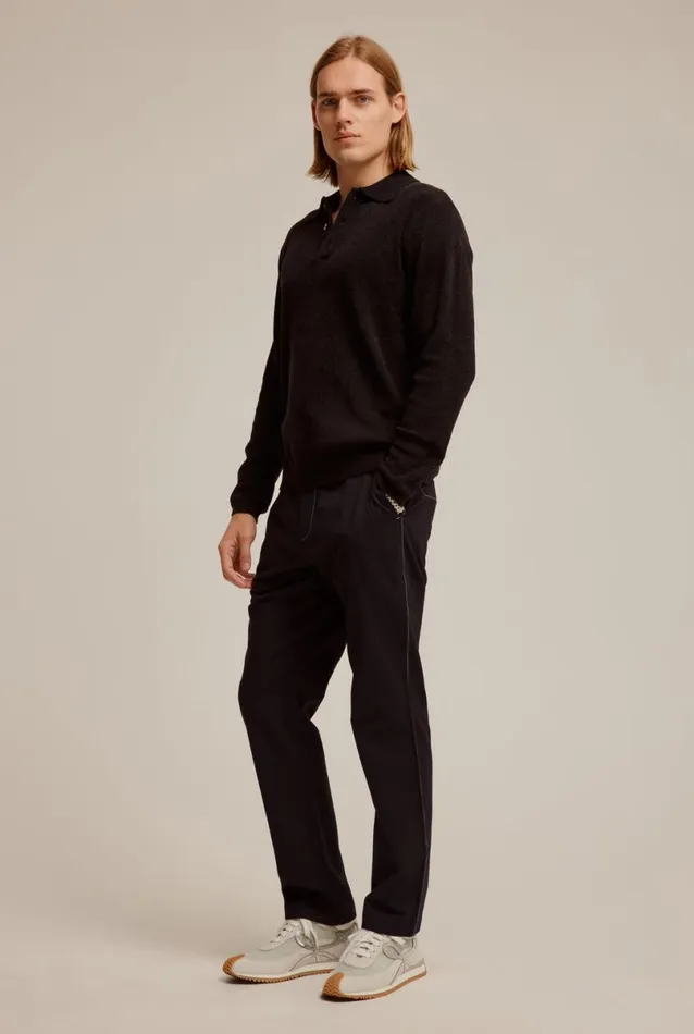 Man Venroy Pants Contrast Stitch Trouser