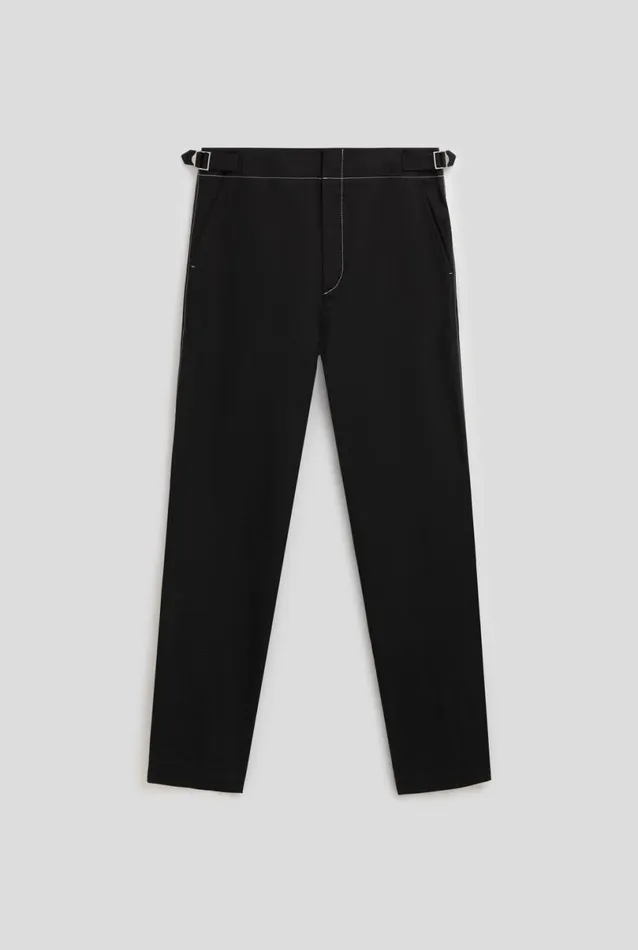 Man Venroy Pants Contrast Stitch Trouser