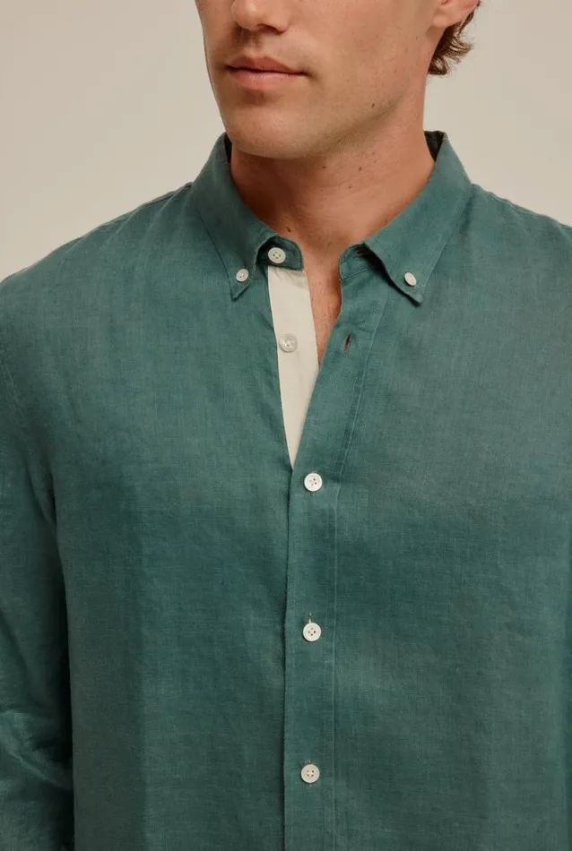 Man Venroy Shirts Linen Shirt