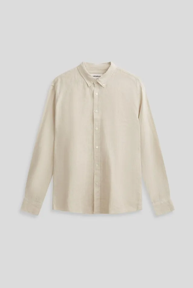 Man Venroy Shirts Linen Shirt