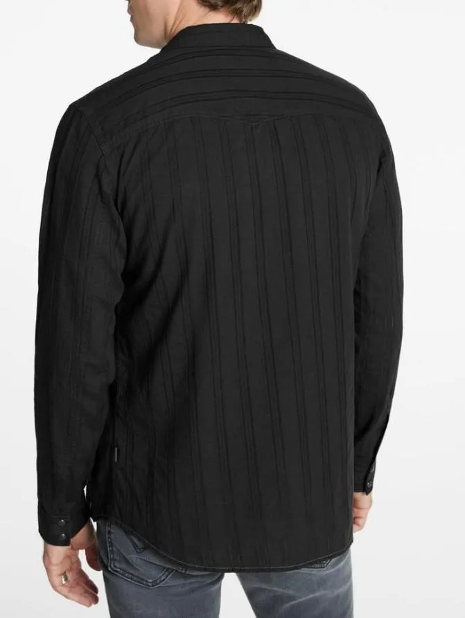 MARSHA WESTERN SHIRT Black Clothing John Varvatos Shirts