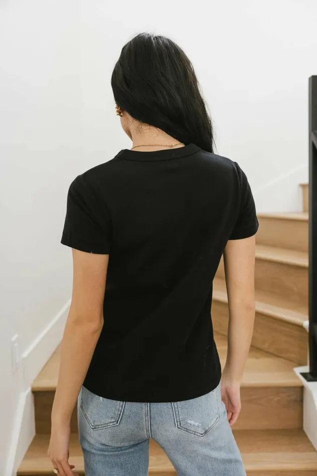 Mckenna TShirt In Black Black Women Bohme Tees and Tanks