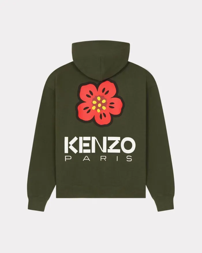 Men 039Boke Flower039 Oversize Sweatshirt Dark Khaki Kenzo Sweatshirts And Hoodies