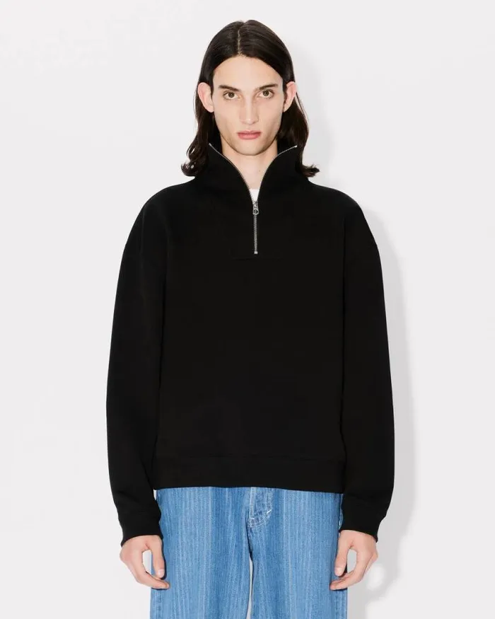 Men 039KENZO Archive 1970039 Sweatshirt In Cotton Black Kenzo Sweatshirts And Hoodies