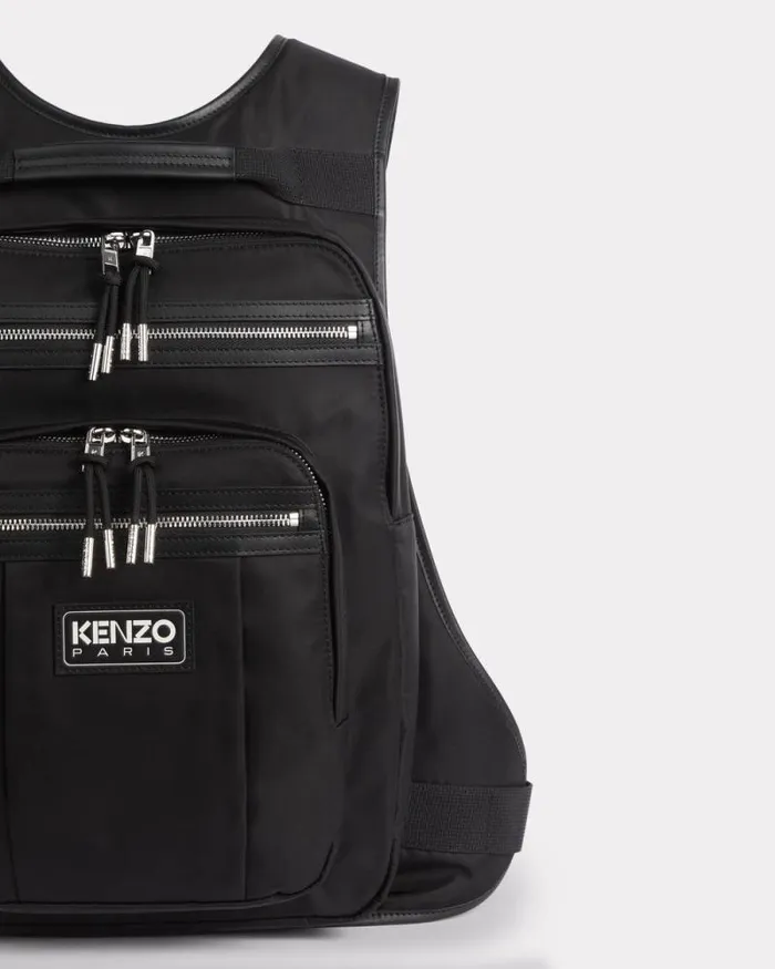 Men 039KENZOGRAPHY039 Vest Backpack Black Kenzo Bags