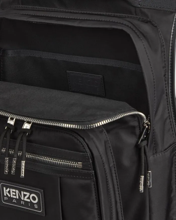 Men 039KENZOGRAPHY039 Vest Backpack Black Kenzo Bags