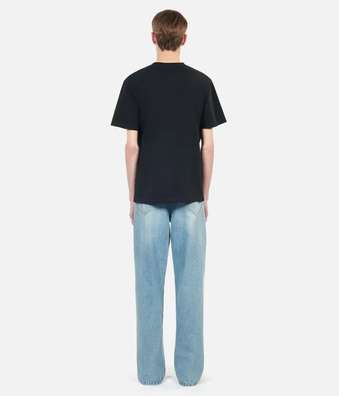 Men Black Tshirt With Butterfly Flocking THE KOOPLES Tshirts