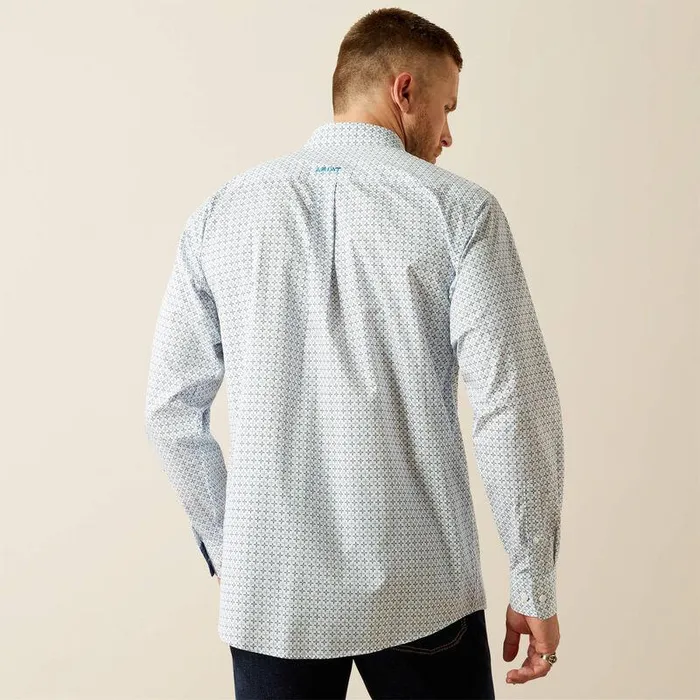 Men Button Down Shirts Ariat Wrinkle Free Baker Classic Fit Shirt Blue Men Button Down Shirts Ariat Wrinkle Free Baker Classic Fit Shirt Blue