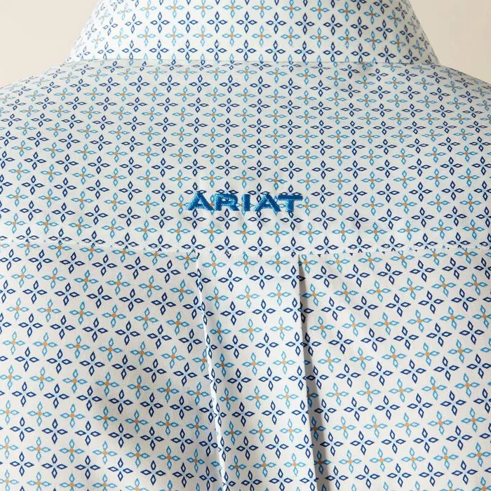 Men Button Down Shirts Ariat Wrinkle Free Baker Classic Fit Shirt Blue Men Button Down Shirts Ariat Wrinkle Free Baker Classic Fit Shirt Blue