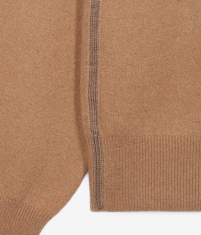 Men Camel Cashmere Sweater THE KOOPLES Sweaters