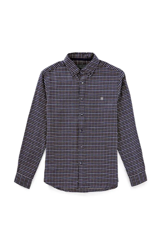 Men Classic Button Down Shirt Cheltenham Navy Check Holland Cooper Shirts