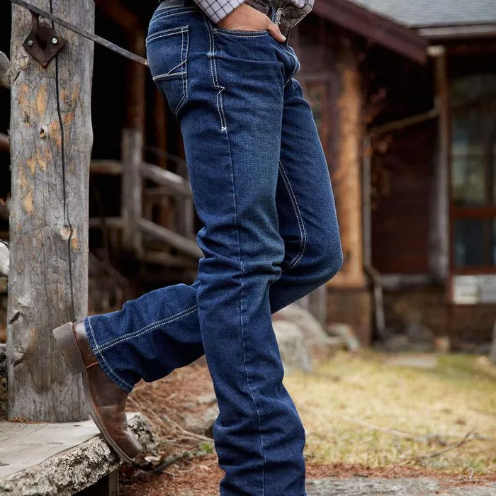 Men Denim Ariat M7 Slim Toro Straight Jean Drake Men Denim Ariat M7 Slim Toro Straight Jean Drake