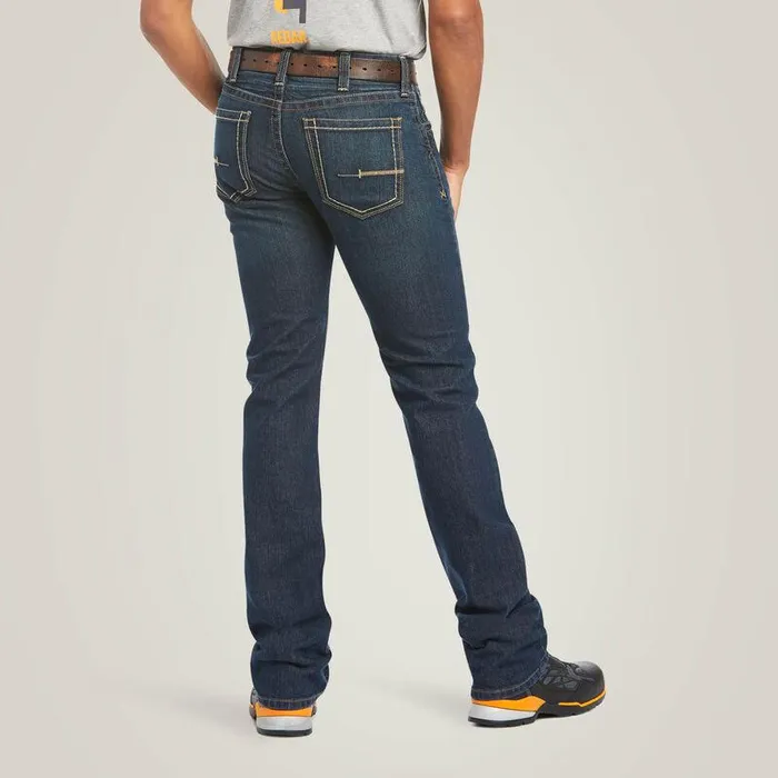 Men Denim Ariat Rebar M7 DuraStretch Edge Stackable Straight Leg Jean Bodie