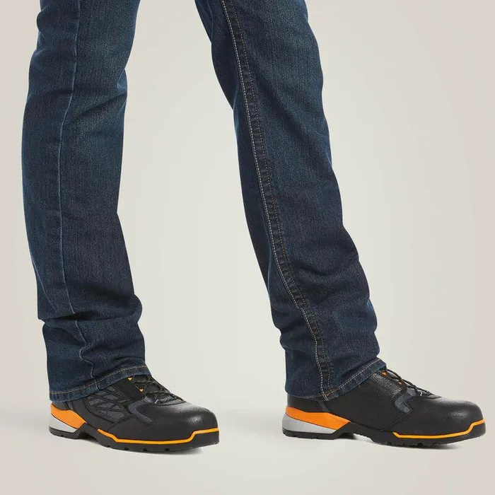Men Denim Ariat Rebar M7 DuraStretch Edge Stackable Straight Leg Jean Bodie