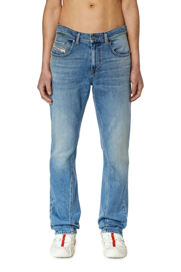 Men Diesel Jeans Bootcut Jeans 2021 DVocs 007L3 Light Blue