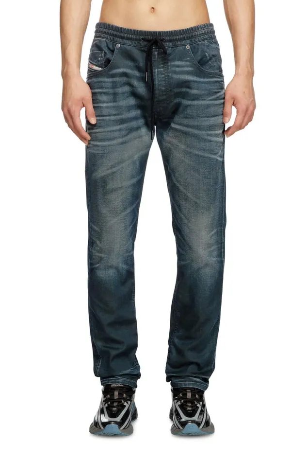 Men Diesel Jeans Regular 2030 DKrooley Joggjeans 068QK Dark Blue Men Diesel Jeans Regular 2030 DKrooley Joggjeans 068QK Dark Blue