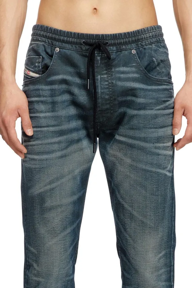 Men Diesel Jeans Regular 2030 DKrooley Joggjeans 068QK Dark Blue Men Diesel Jeans Regular 2030 DKrooley Joggjeans 068QK Dark Blue