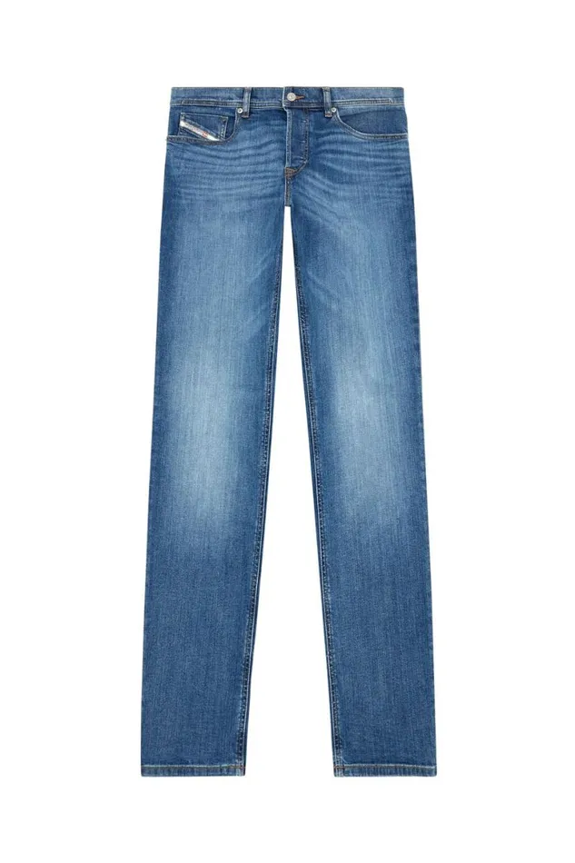 Men Diesel Jeans Regular Jeans 2023 DFinitive 0KIAL Light Blue