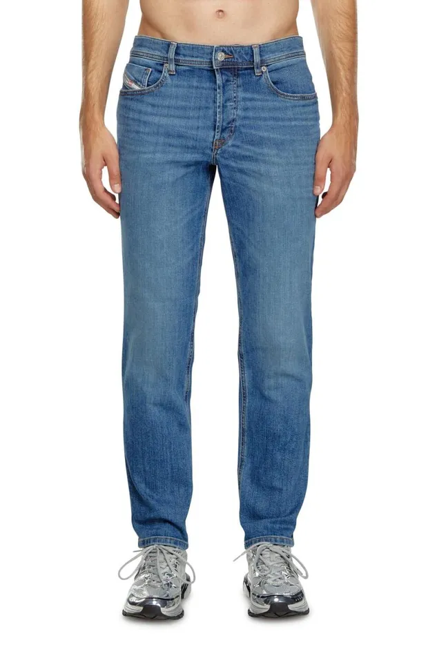Men Diesel Jeans Regular Jeans 2023 DFinitive 0KIAL Light Blue
