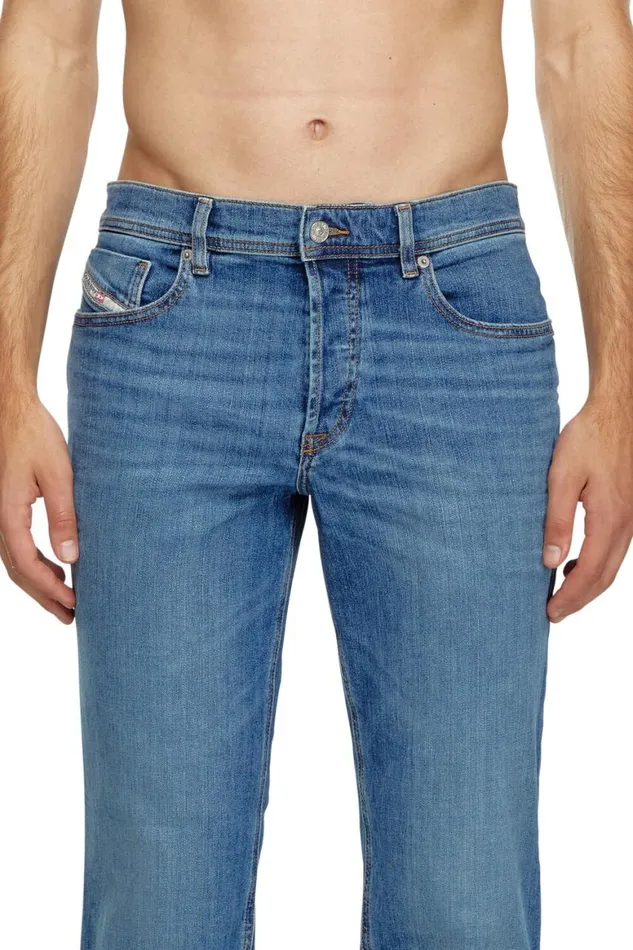 Men Diesel Jeans Regular Jeans 2023 DFinitive 0KIAL Light Blue
