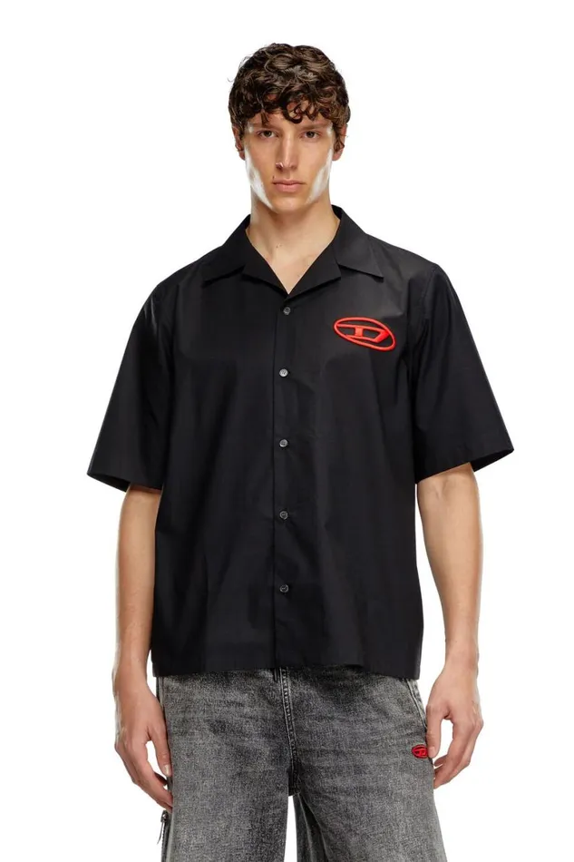 Men Diesel Shirts SMACC Black
