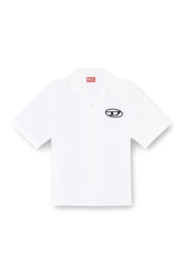 Men Diesel Shirts SMACC White Men Diesel Shirts SMACC White