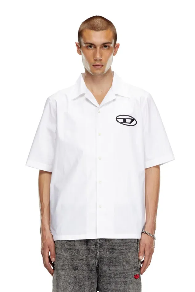 Men Diesel Shirts SMACC White Men Diesel Shirts SMACC White