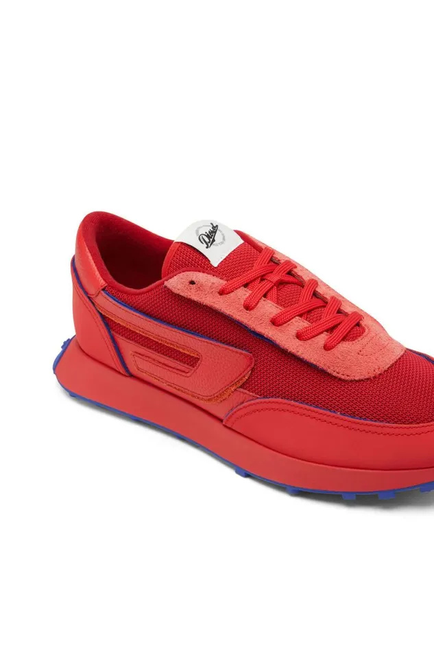 Men Diesel Sneakers SRACER LC Red Men Diesel Sneakers SRACER LC Red