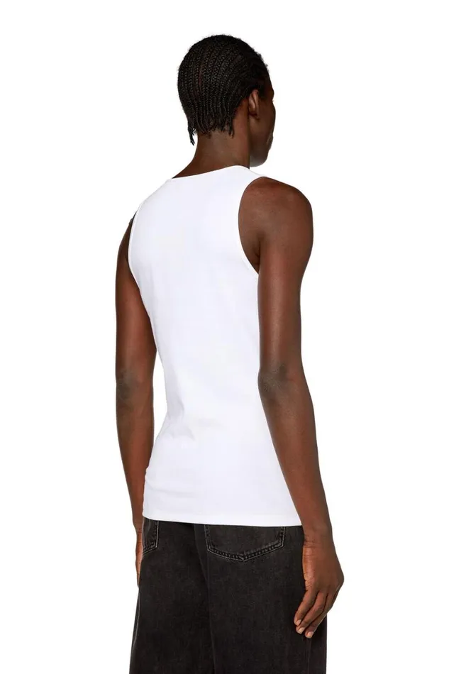 Men Diesel TShirts and Polos TLIFTYD White Men Diesel TShirts and Polos TLIFTYD White