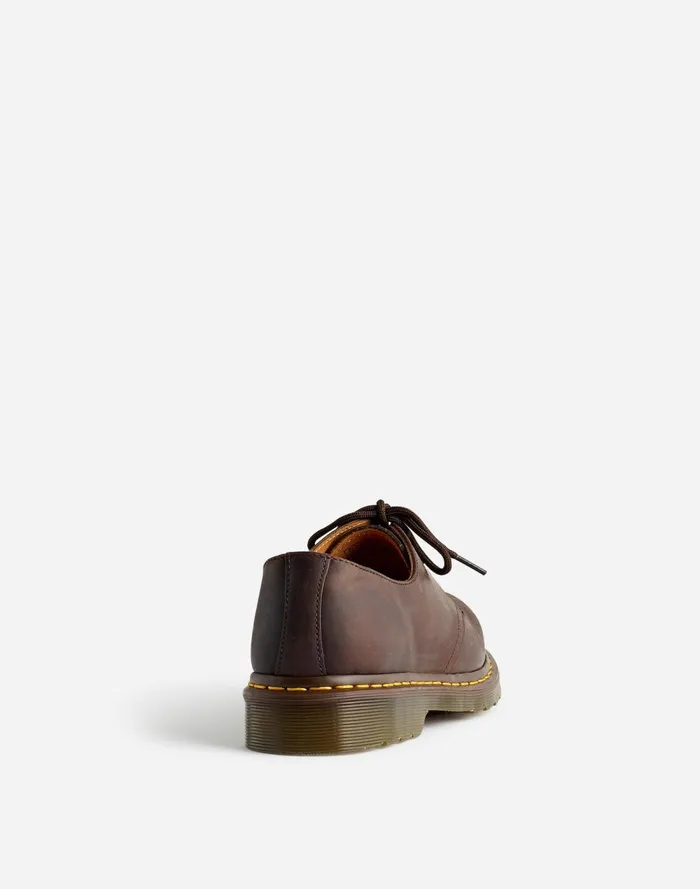 Men Dress Shoes and Loafers Madewell Dr Martens 1461 Oxfords In Leather Dark Brown Crazy Horse