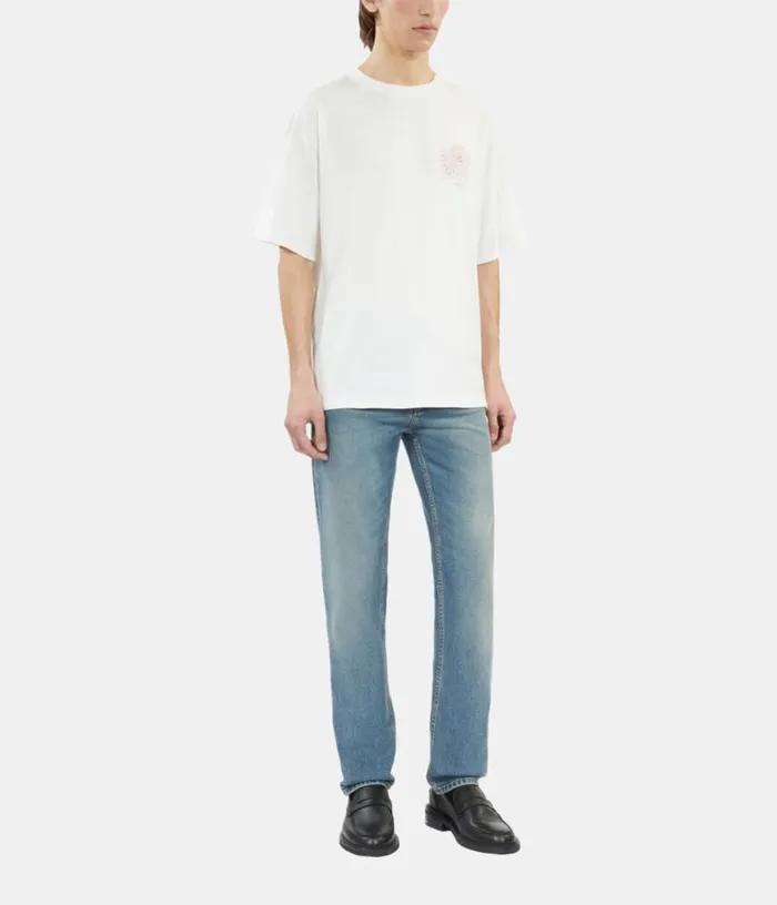 Men Ecru Tshirt With Blazon Serigraphy THE KOOPLES Tshirts