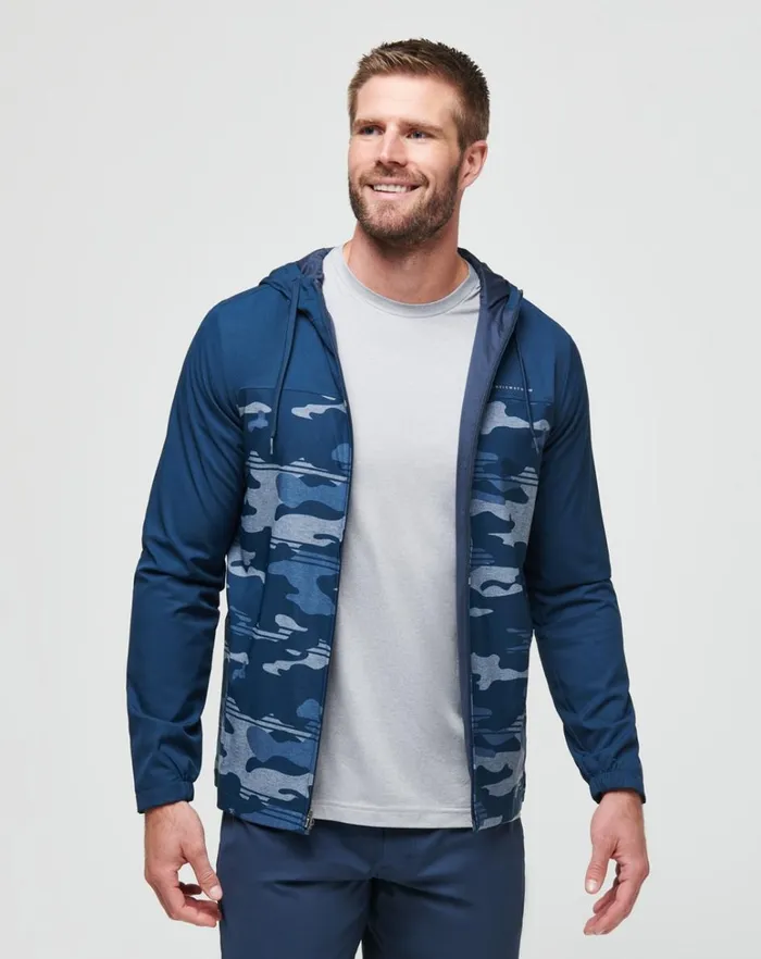 Men Hoodies and Sweatshirts TravisMathew CAMO TECH HOODIE Blue Nights Men Hoodies and Sweatshirts TravisMathew CAMO TECH HOODIE Blue Nights