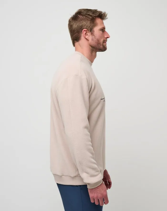 Men Hoodies and Sweatshirts TravisMathew HAVE A GANDER CREW Oxford Tan Men Hoodies and Sweatshirts TravisMathew HAVE A GANDER CREW Oxford Tan