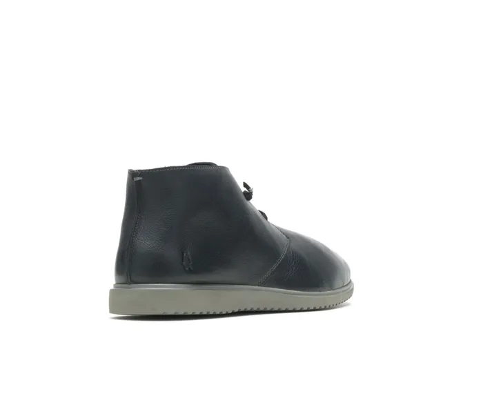 Men Hush Puppies Everyday Chukka Black Leather Boots Men Hush Puppies Everyday Chukka Black Leather Boots