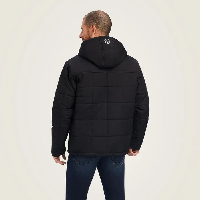 Men Jackets and Vests Ariat Crius Hooded Insulated Jacket Black Men Jackets and Vests Ariat Crius Hooded Insulated Jacket Black