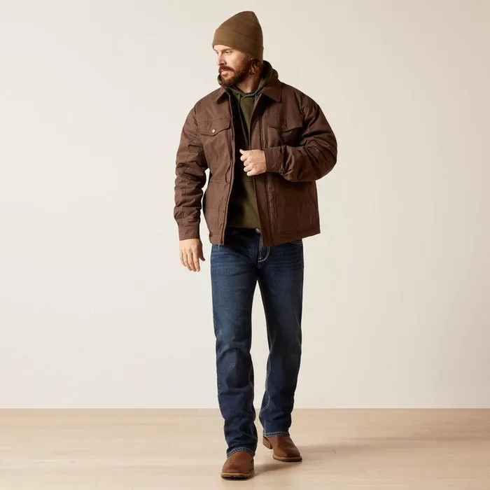 Men Jackets and Vests Ariat Grizzly 20 Canvas Conceal And Carry Jacket Bracken