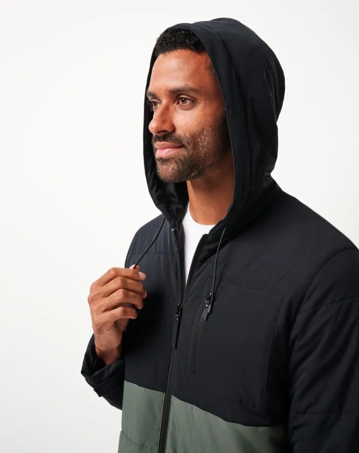 Men Jackets TravisMathew TORCH RUNNER FULL ZIP Black Men Jackets TravisMathew TORCH RUNNER FULL ZIP Black