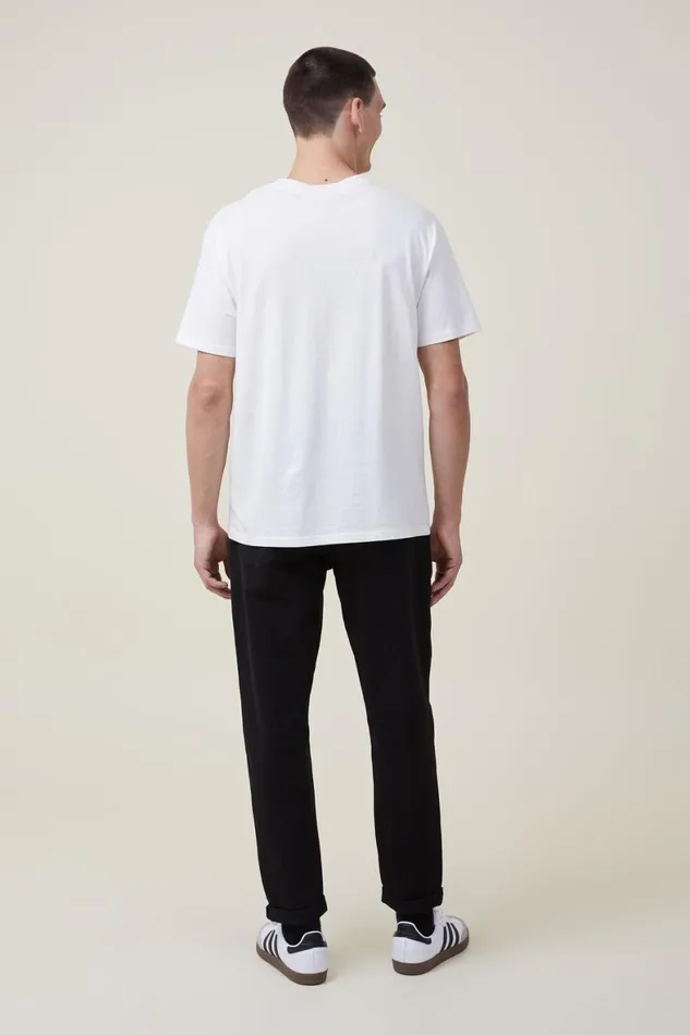 Men Jeans Cotton On Relaxed Tapered Jean New Black