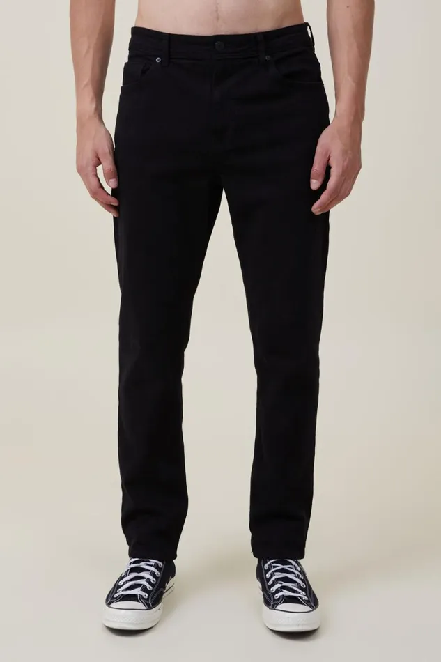 Men Jeans Cotton On Slim Straight Jean New Black
