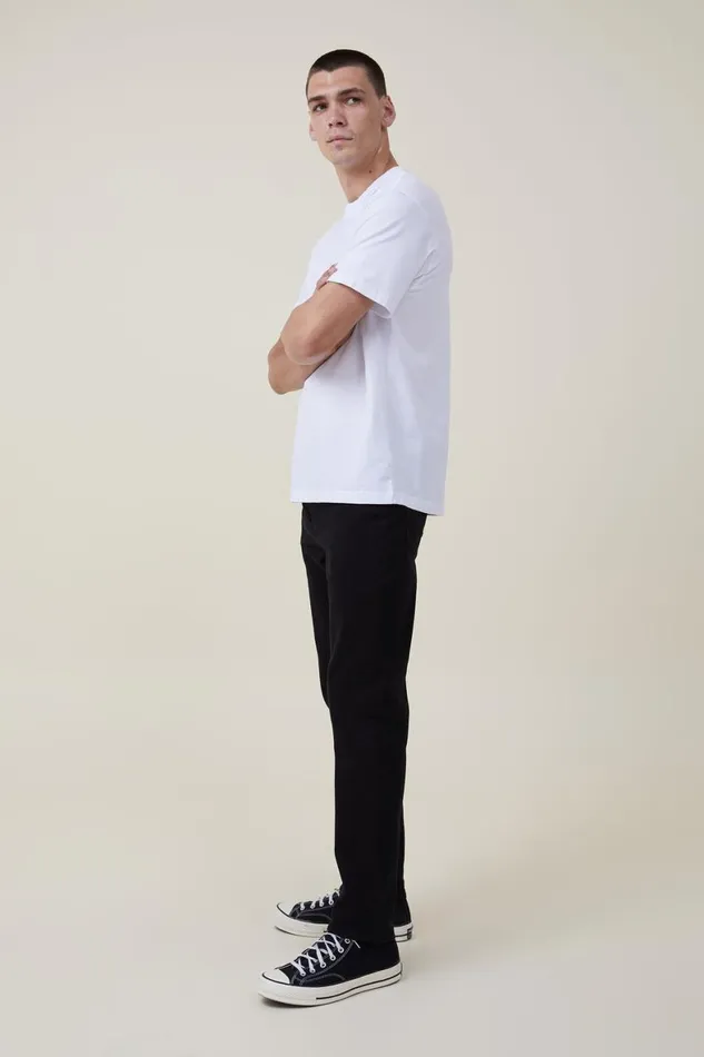 Men Jeans Cotton On Slim Straight Jean New Black