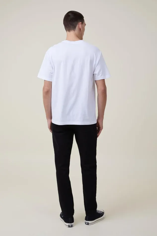Men Jeans Cotton On Slim Straight Jean New Black